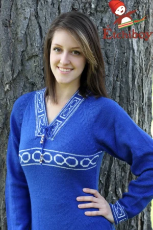 Blue Sweater With Métis Infinity Chandail Bleu Avec Infini Métis