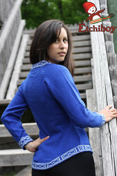 Blue Sweater Chandail Bleu 3