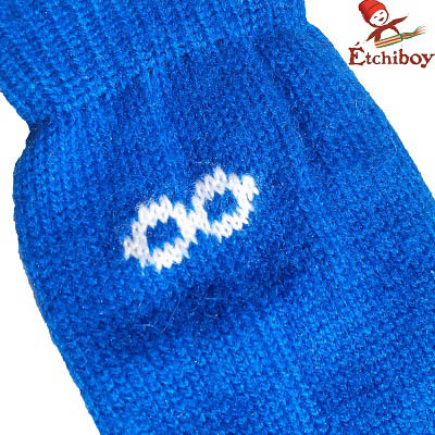 Knee high Socks Bas Hauteur Du Genou Alpaca Wool Laine Alpaga Blue Bleu One Size Fits All 3