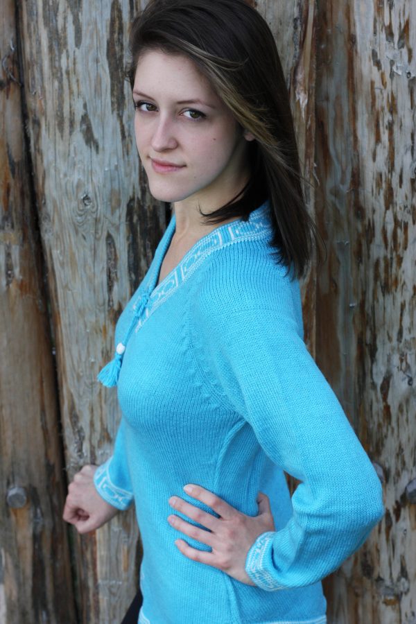 Light Turquoise Sweater Chandail Turquoise Pâle 2