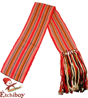 Métis Sash Jean-Baptiste Lagimodière Medium Alpaca Ceinture Fléchée Moyenne Alpaga`