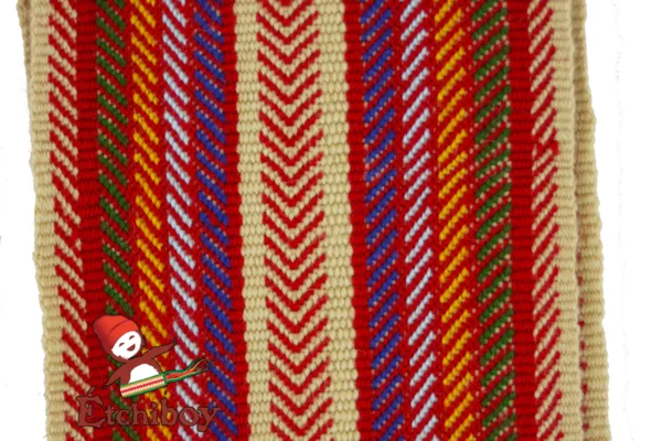 Métis Sash Weaver Medium Alpaca Ceinture Fléchée Tisseur Moyenne Alpaga