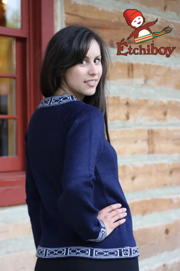 Navy Blue Sweater Chandail Bleu Marin Unisex