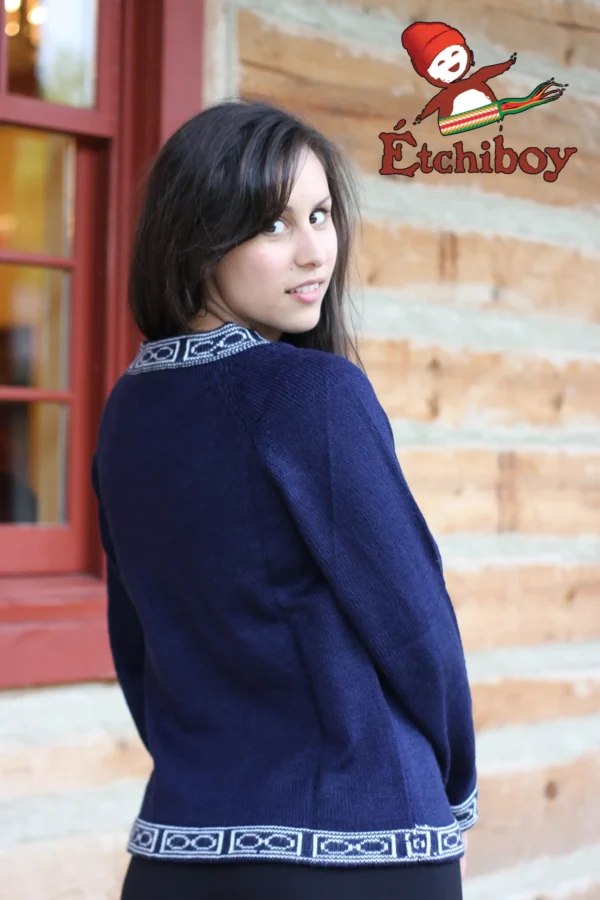 Navy Blue Sweater Chandail Bleu Marin Unisex