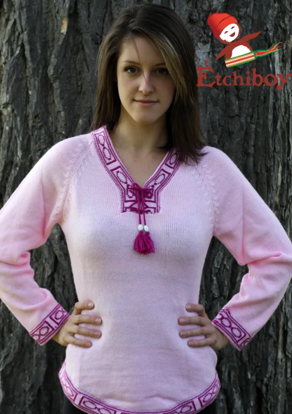 Pink Sweater Chandail Rose