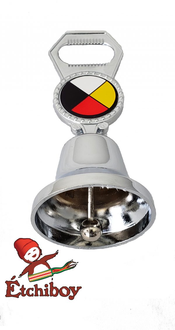 Medicine Wheel Bell With Bottle Opener Cloche Roue Médicinale Avec Décapsuleur 1
