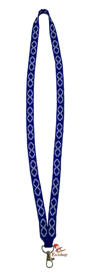 Lanyard Métis Blue Beaded Lanière Métis Bleue Perlée