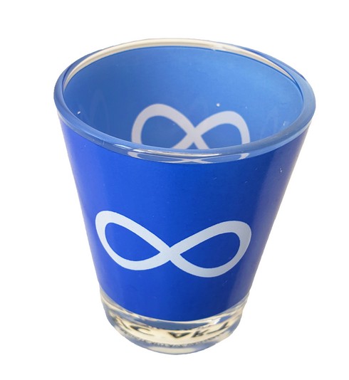 Metis Blue Shot Glass Verre Métis Bleu 2