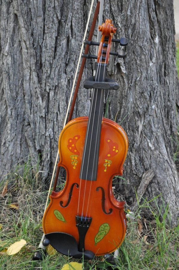 Fiddle With Metis Beadwork Design Violon Avec Dessin de Perlage Metis - Pattern/Modèle - 1 6