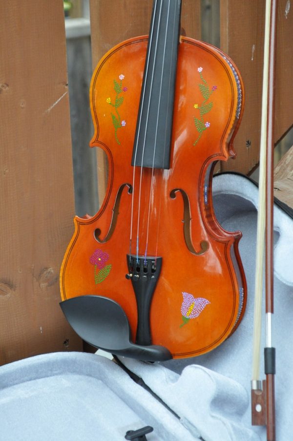 Fiddle With Metis Beadwork Design Violon Avec Dessin de Perlage Metis - Pattern/Modèle -11 2