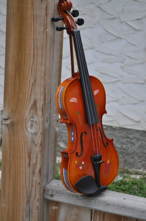 Fiddle With Metis Beadwork Design Violon Avec Dessin de Perlage Metis - Pattern/Modèle -14 2