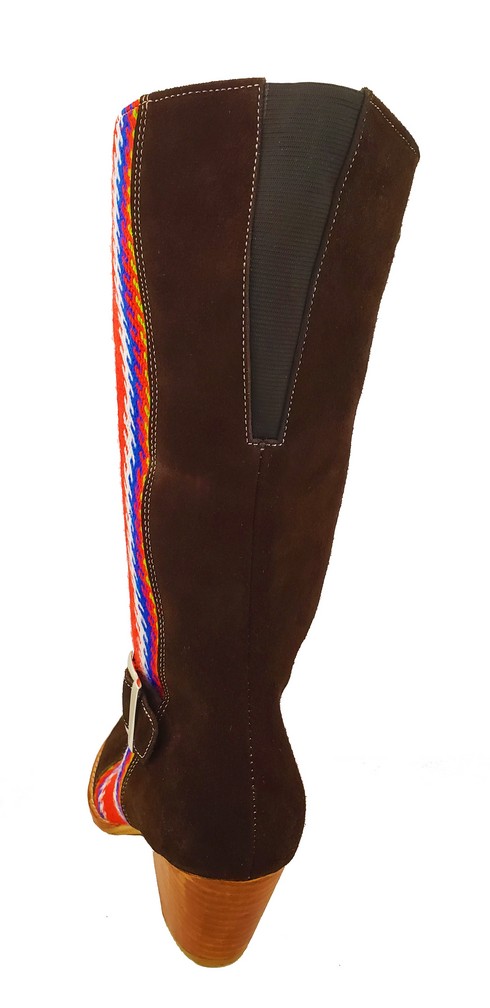 Red River Buckled Leather Boot With Strap Botte A Boucle Avec Bande 9