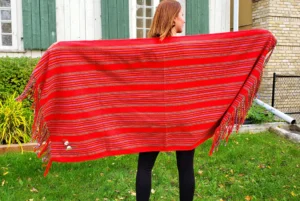 Blanket Shawl Québec Multi-sash Alpaca Couverte Châle Multiceinture Alpaga