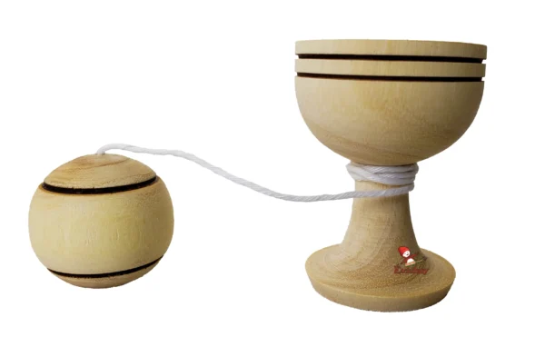 Toy Ball In A Cup Medium Wooden Jouet Bilboquet Moyen En Bois