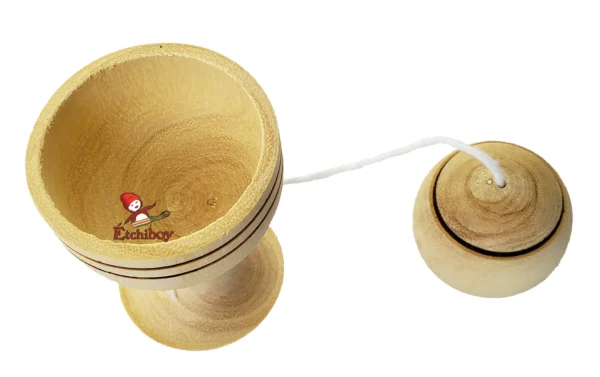 Toy Ball In A Cup Medium Wooden Jouet Bilboquet Moyen En Bois