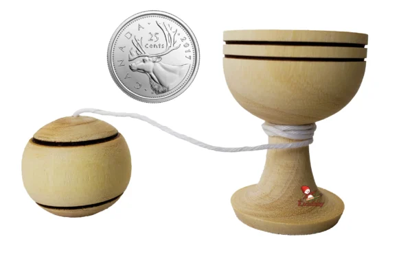 Toy Ball In A Cup Medium Wooden Jouet Bilboquet Moyen En Bois