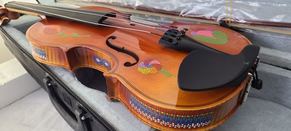 Fiddle With Metis Beadwork Design Violon Avec Dessin de Perlage Metis - Pattern/Modèle -15 1