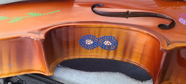 Fiddle With Metis Beadwork Design Violon Avec Dessin de Perlage Metis - Pattern/Modèle -15 2