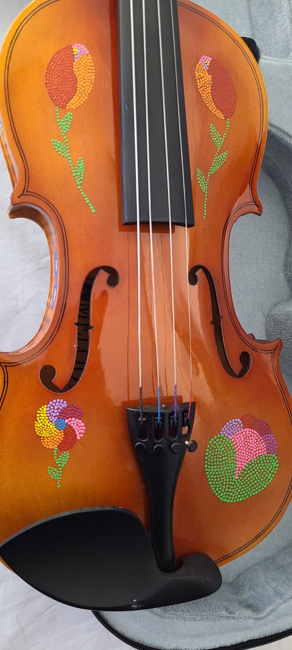 Fiddle With Metis Beadwork Design Violon Avec Dessin de Perlage Metis - Pattern/Modèle -15 4
