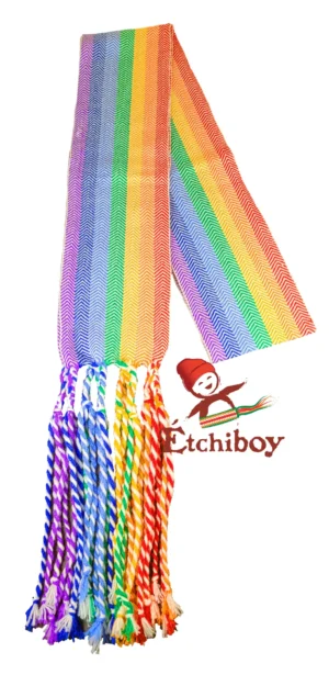 Métis Sash Rainbow Medium Alpaca Ceinture Fléchée Arc-En-Ciel Moyenne Alpaga