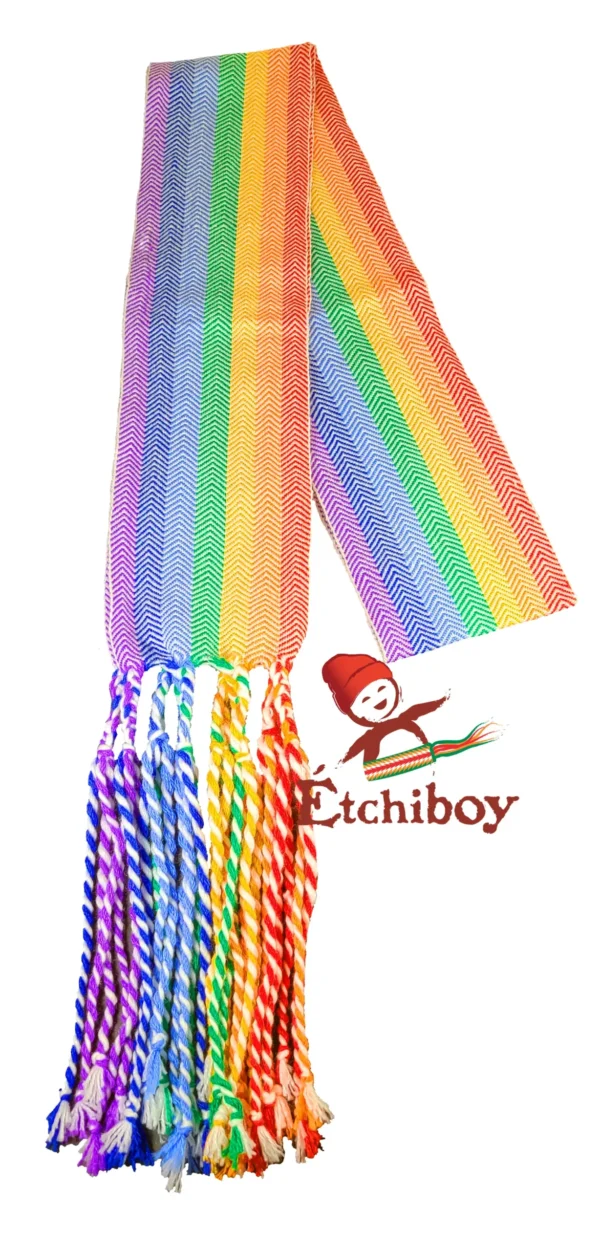 Métis Sash Rainbow Medium Alpaca Ceinture Fléchée Arc-En-Ciel Moyenne Alpaga