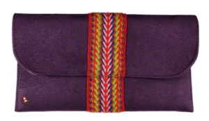 Wallet Louis Riel / Coventry Purple Leather Portefeuilles Violet Cuir