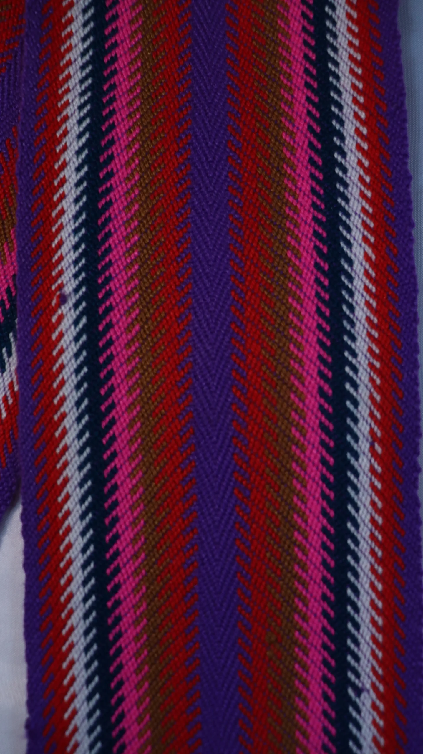 One-of-a-kind Sash Medium Alpaca Ceinture Fléchée Unique Moyenne Alpaga - U217 - Image 2