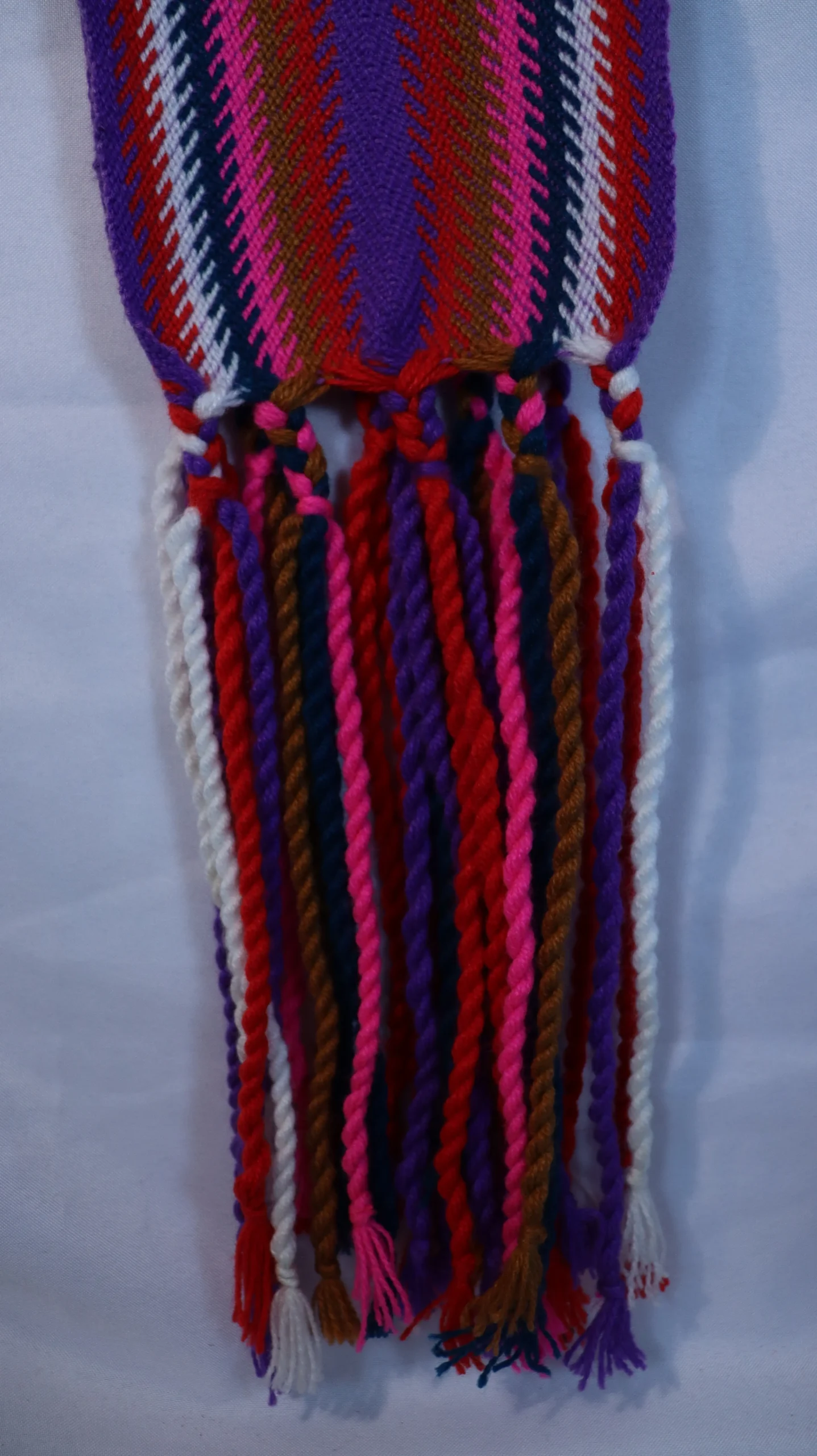 One-of-a-kind Sash Medium Alpaca Ceinture Fléchée Unique Moyenne Alpaga - U217 - Image 3