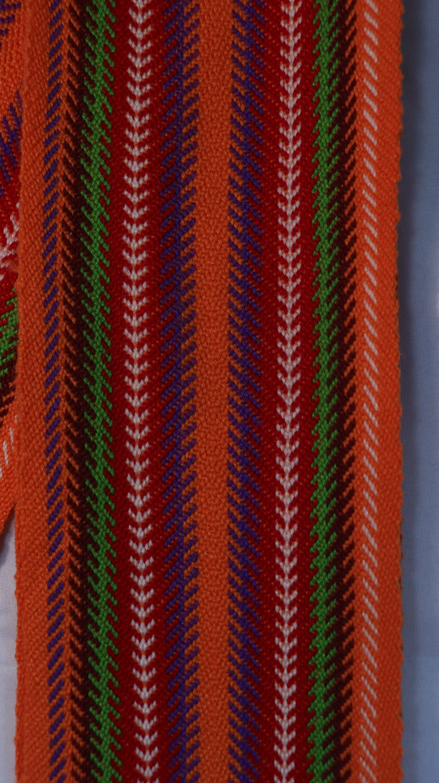 One-of-a-kind Sash Medium Alpaca Ceinture Fléchée Unique Moyenne Alpaga - U219 - Image 2