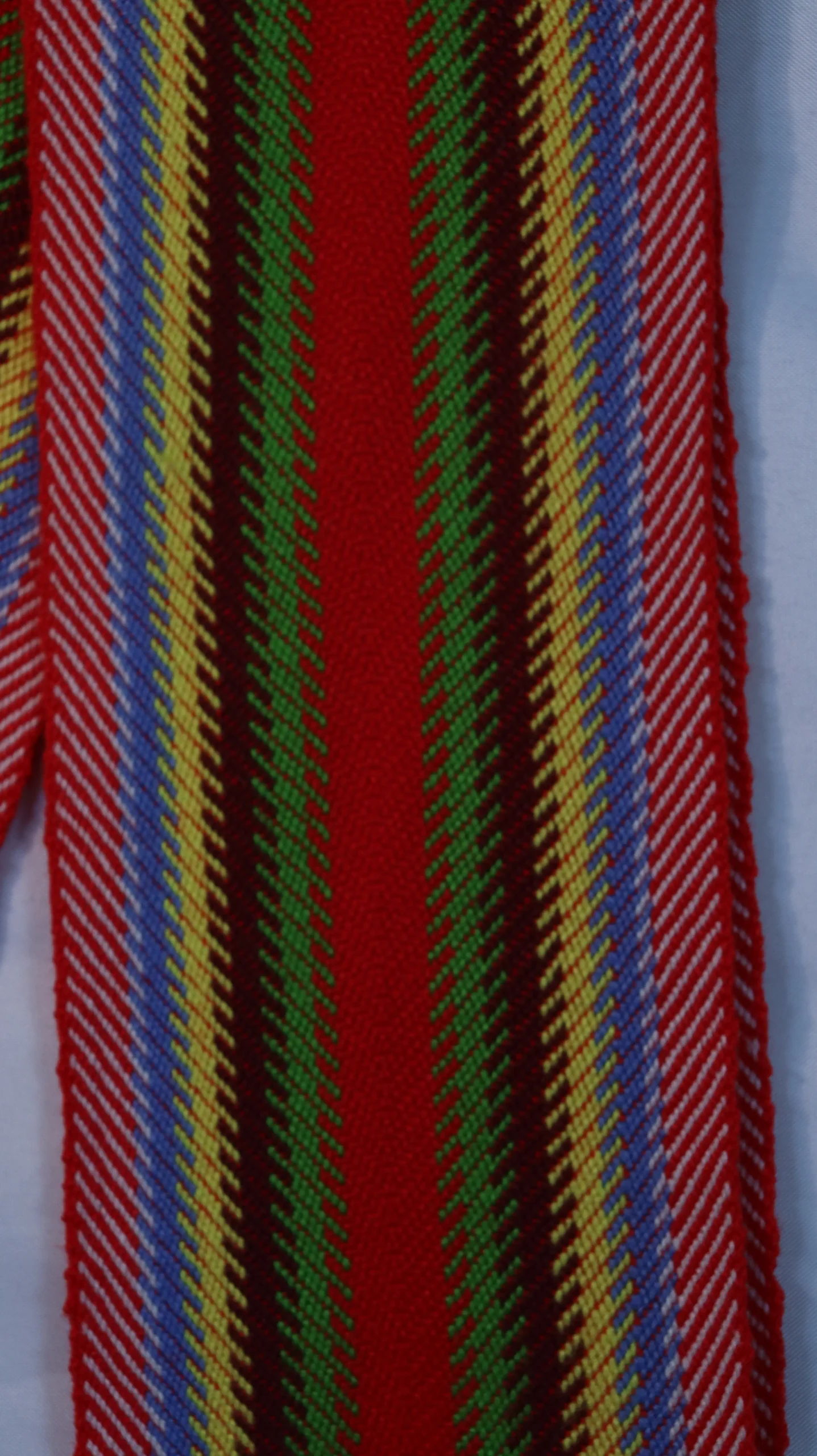 One-of-a-kind Sash Medium Alpaca Ceinture Fléchée Unique Moyenne Alpaga - U220 - Image 2