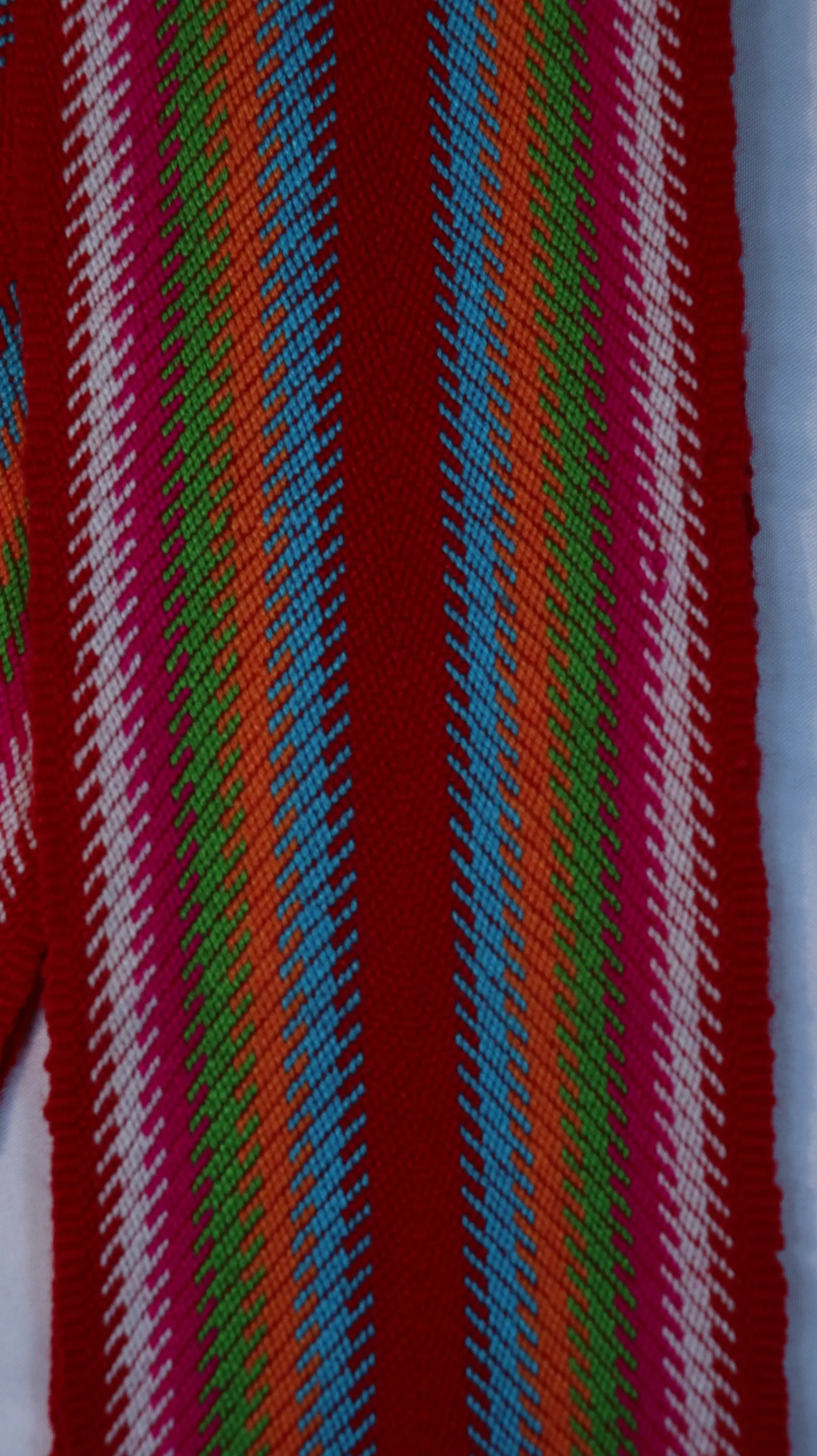 One-of-a-kind Sash Medium Alpaca Ceinture Fléchée Unique Moyenne Alpaga - U221 - Image 2