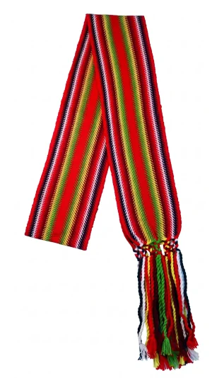 One-of-a-kind Sash Medium Alpaca Ceinture Fléchée Unique Moyenne Alpaga - U222