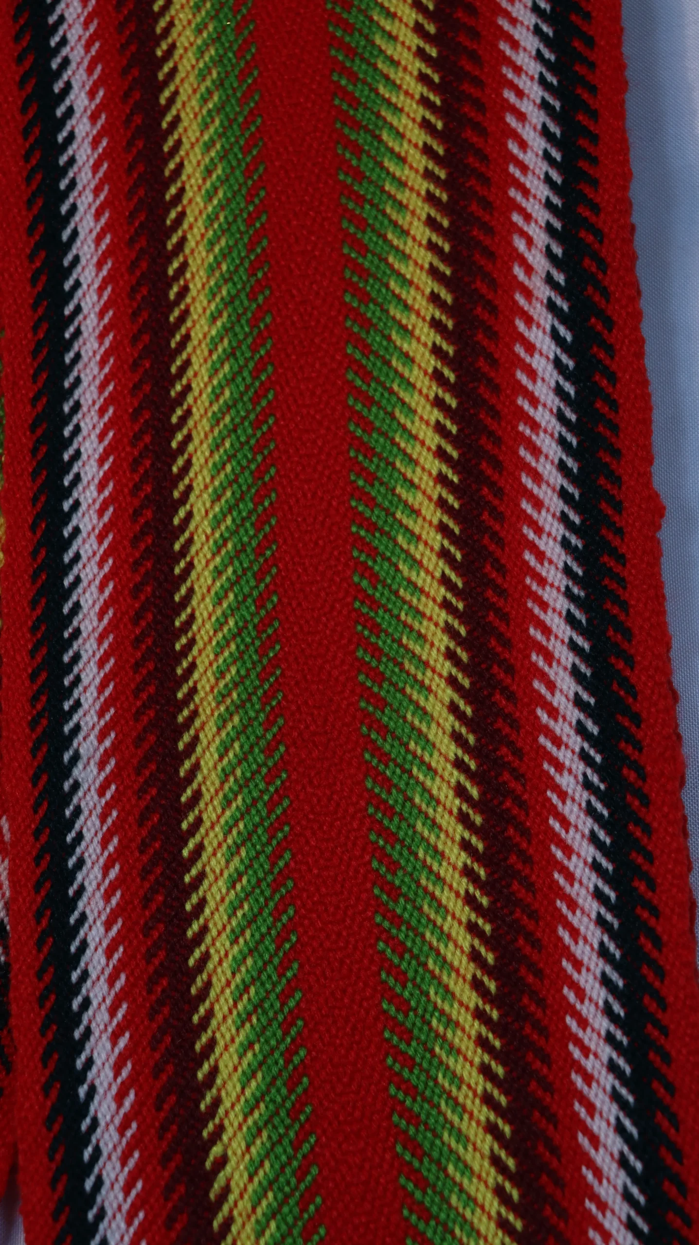 One-of-a-kind Sash Medium Alpaca Ceinture Fléchée Unique Moyenne Alpaga - U222 - Image 2