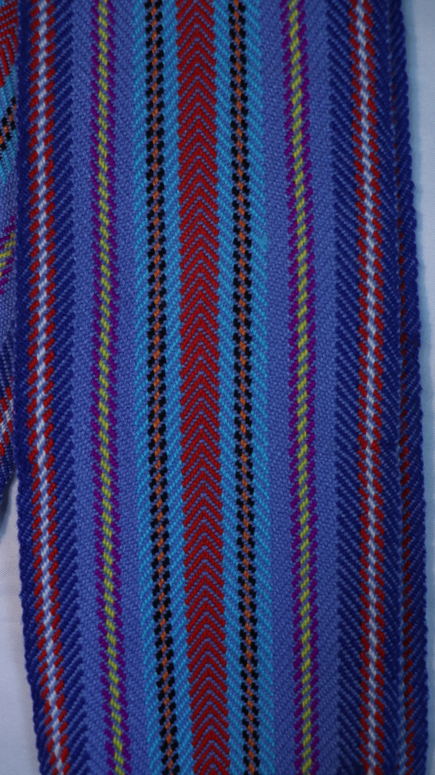 One-of-a-kind Sash Medium Alpaca Ceinture Fléchée Unique Moyenne Alpaga - U225 - Image 2
