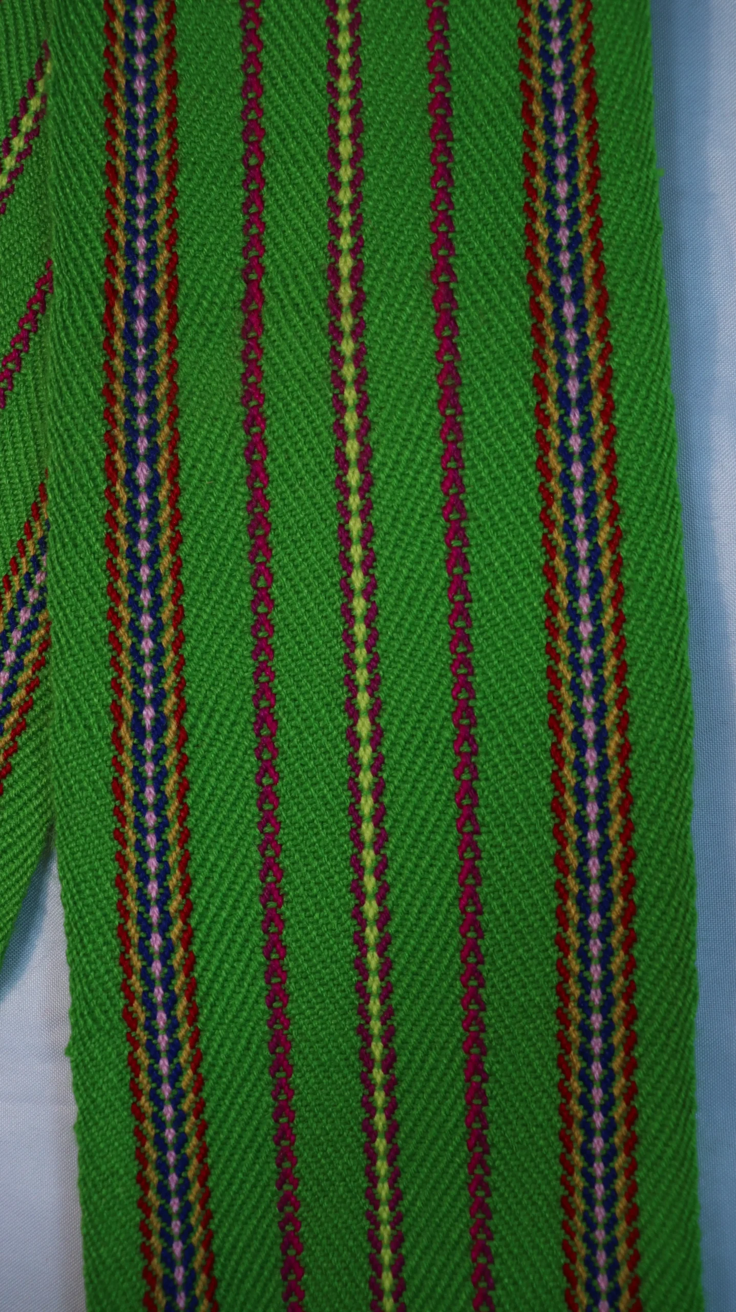 One-of-a-kind Sash Medium Alpaca Ceinture Fléchée Unique Moyenne Alpaga - U228 - Image 2