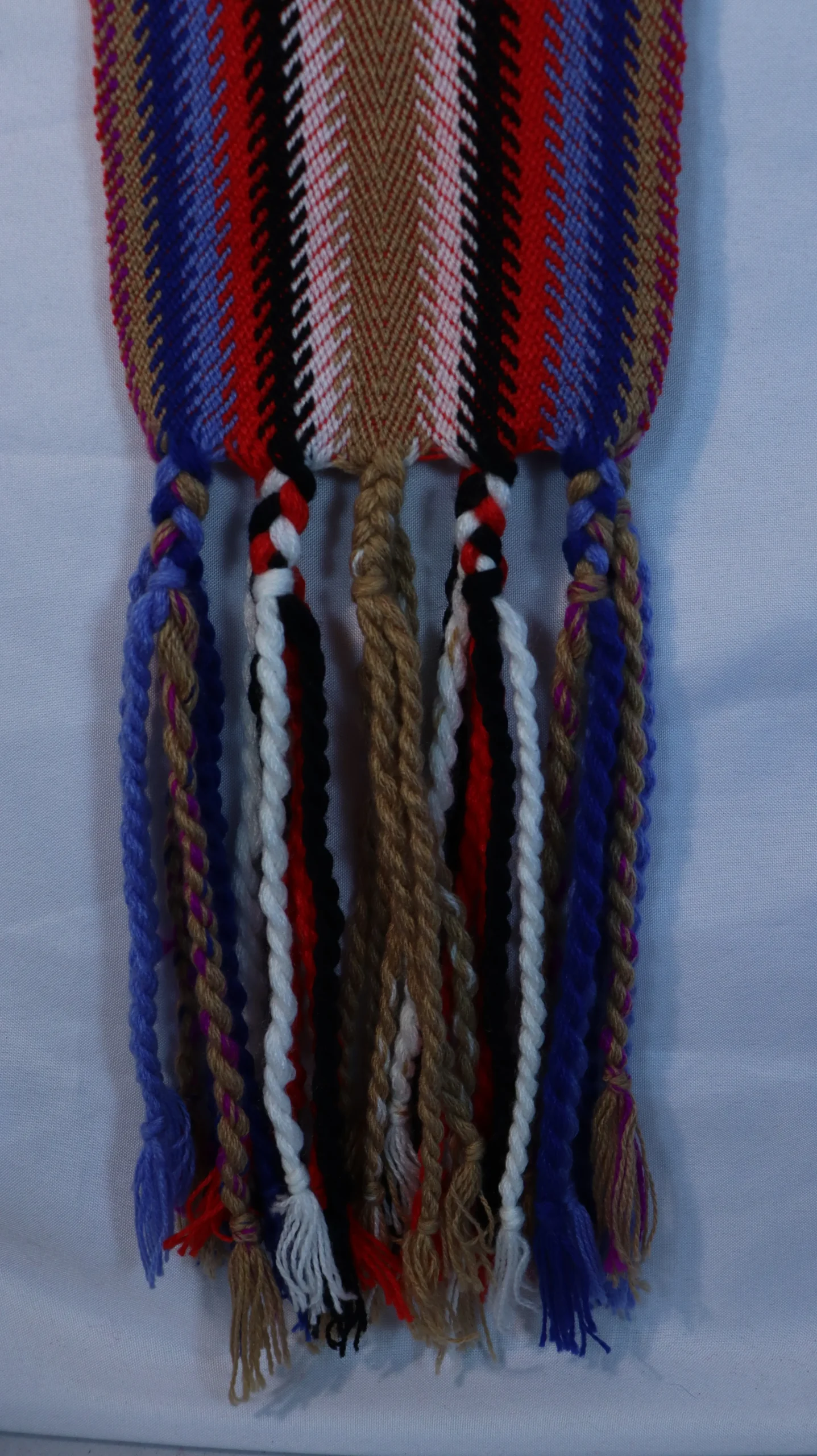 One-of-a-kind Sash Medium Alpaca Ceinture Fléchée Unique Moyenne Alpaga - U229 - Image 3