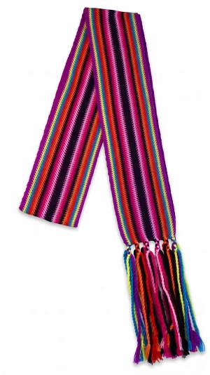 One-of-a-kind Sash Medium Alpaca Ceinture Fléchée Unique Moyenne Alpaga - U232