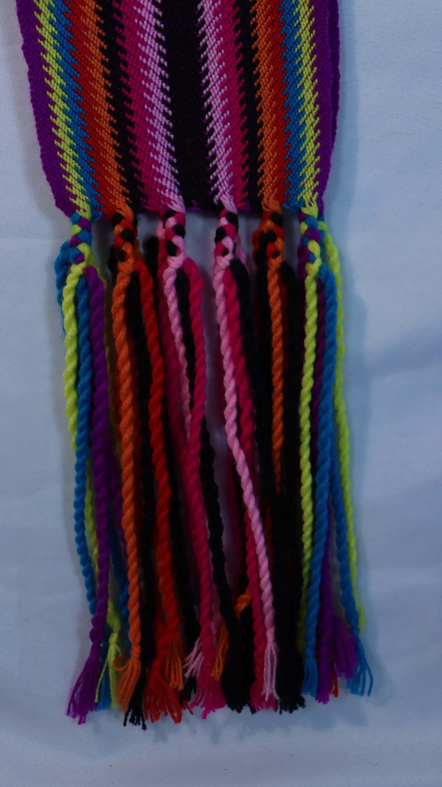 One-of-a-kind Sash Medium Alpaca Ceinture Fléchée Unique Moyenne Alpaga - U232 - Image 3