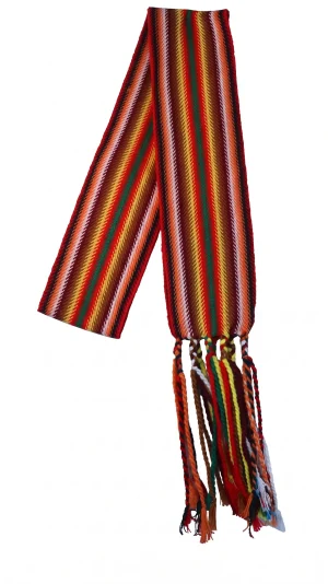 One-of-a-kind Sash Medium Alpaca Ceinture Fléchée Unique Moyenne Alpaga - U233