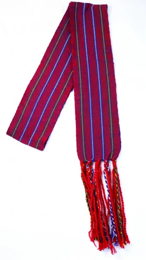 One-of-a-kind Sash Medium Alpaca Ceinture Fléchée Unique Moyenne Alpaga - U242