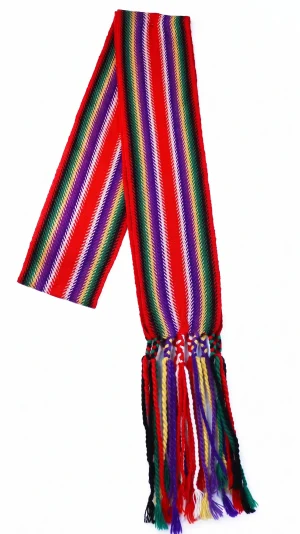 One-of-a-kind Sash Medium Alpaca Ceinture Fléchée Unique Moyenne Alpaga - U247