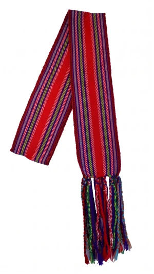 One-of-a-kind Sash Medium Alpaca Ceinture Fléchée Unique Moyenne Alpaga - U264