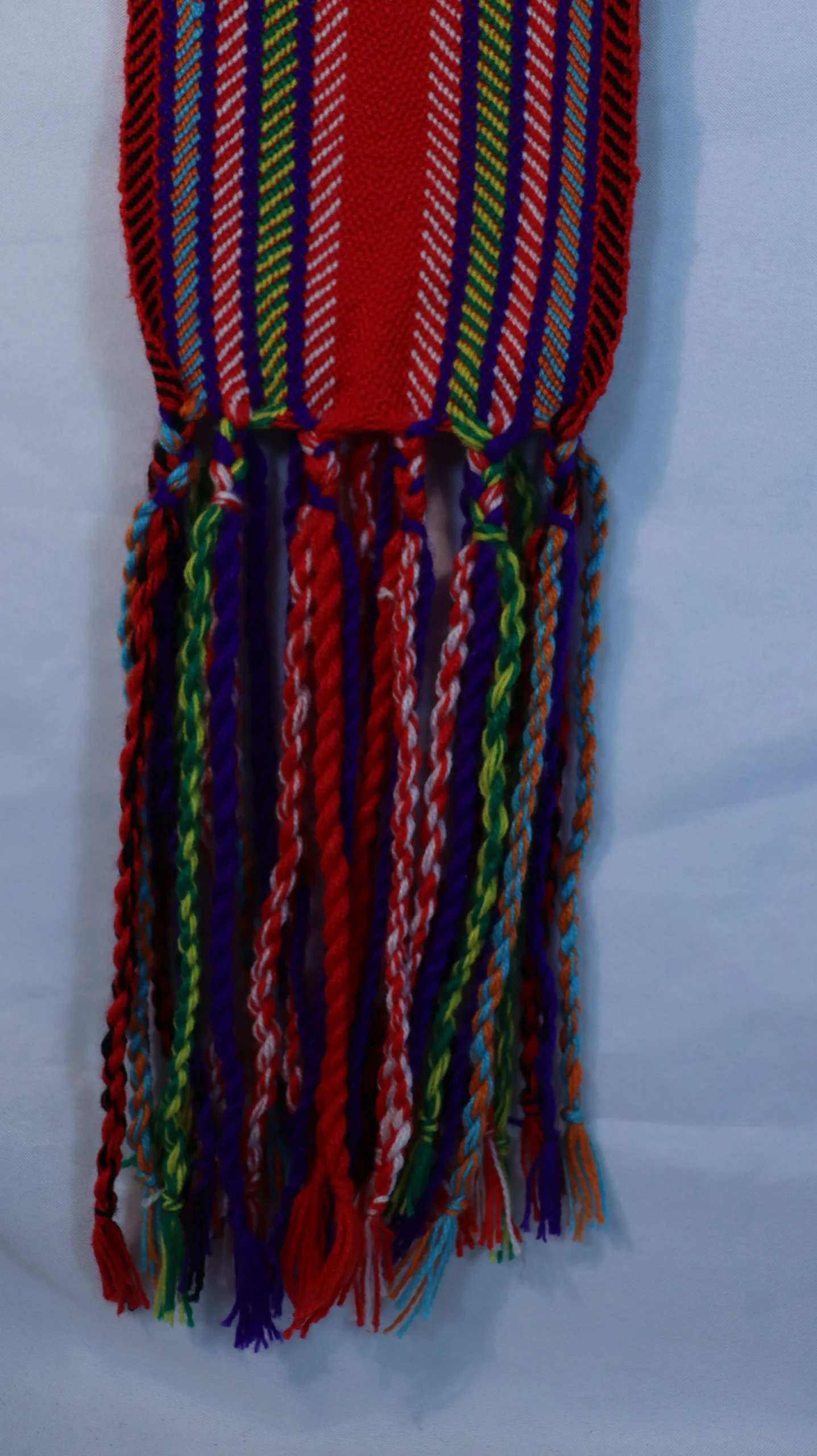 One-of-a-kind Sash Medium Alpaca Ceinture Fléchée Unique Moyenne Alpaga - U264 - Image 3