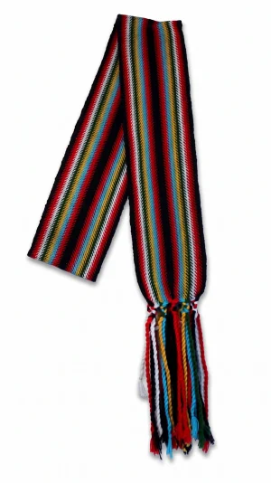 One-of-a-kind Sash Medium Alpaca Ceinture Fléchée Unique Moyenne Alpaga - U265