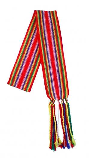 One-of-a-kind Sash Medium Alpaca Ceinture Fléchée Unique Moyenne Alpaga - U269