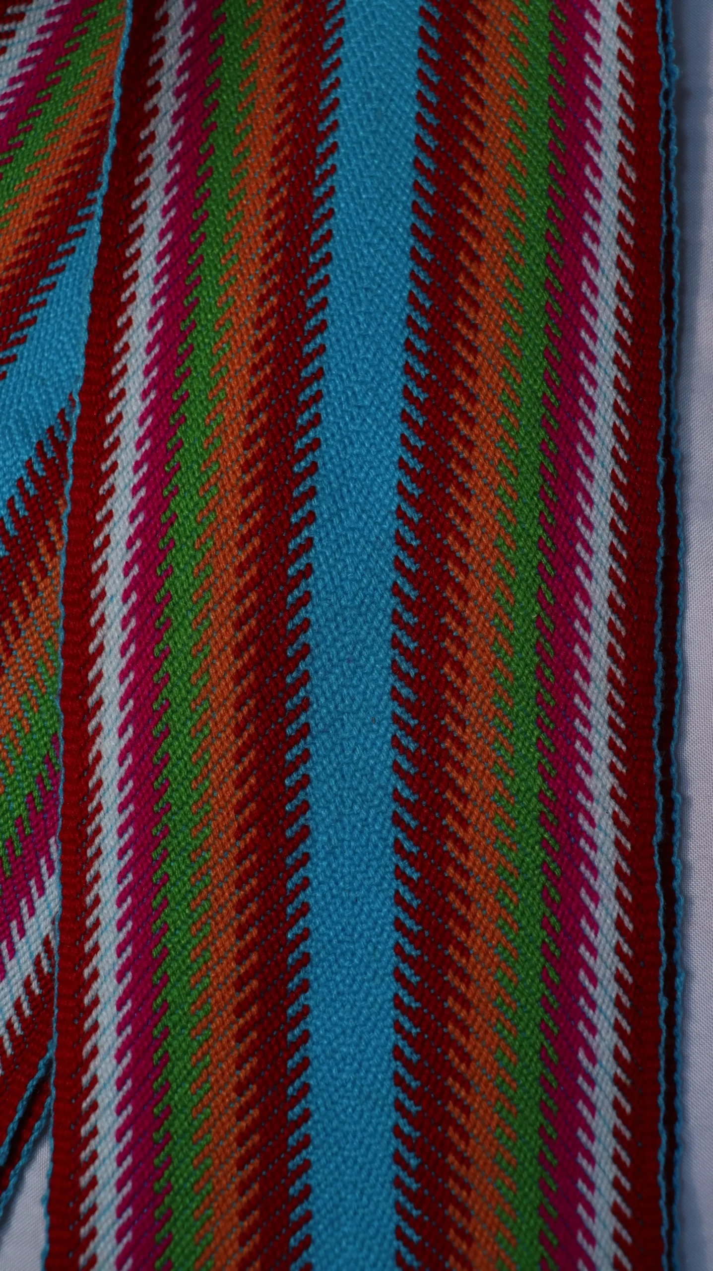 One-of-a-kind Sash Medium Alpaca Ceinture Fléchée Unique Moyenne Alpaga - U273 - Image 2