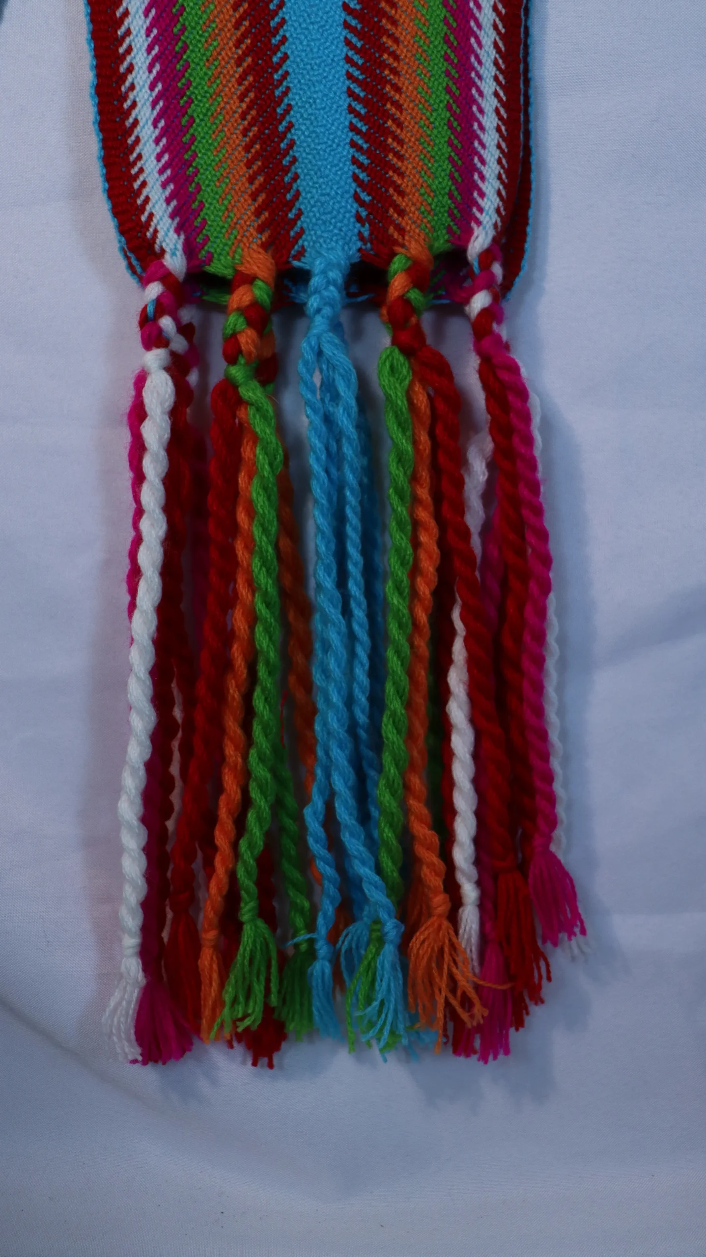 One-of-a-kind Sash Medium Alpaca Ceinture Fléchée Unique Moyenne Alpaga - U273 - Image 3