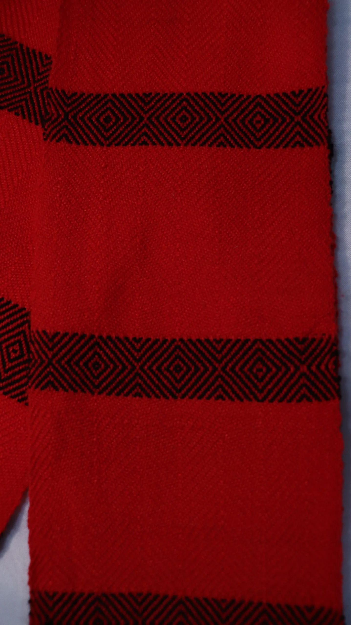 One-of-a-kind Sash Medium Alpaca Ceinture Fléchée Unique Moyenne Alpaga - U276 - Image 2