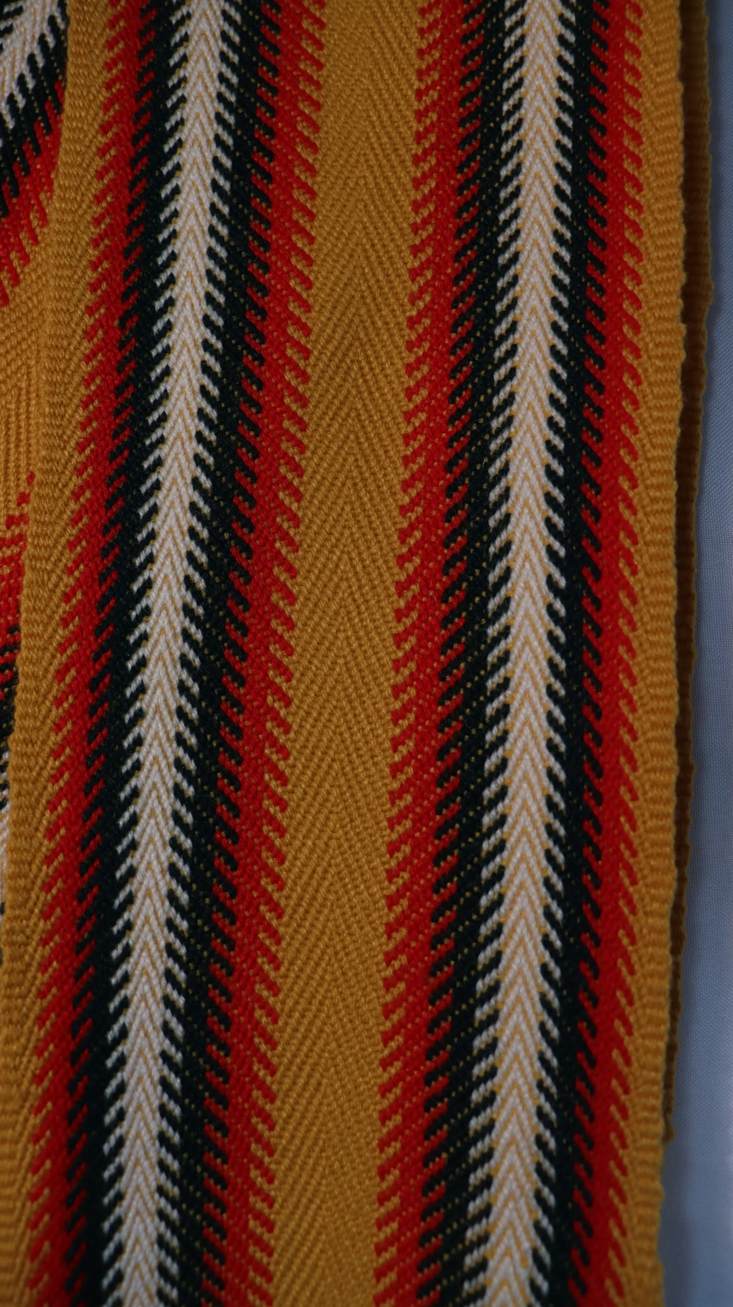 One-of-a-kind Sash Medium Alpaca Ceinture Fléchée Unique Moyenne Alpaga - U277 - Image 2