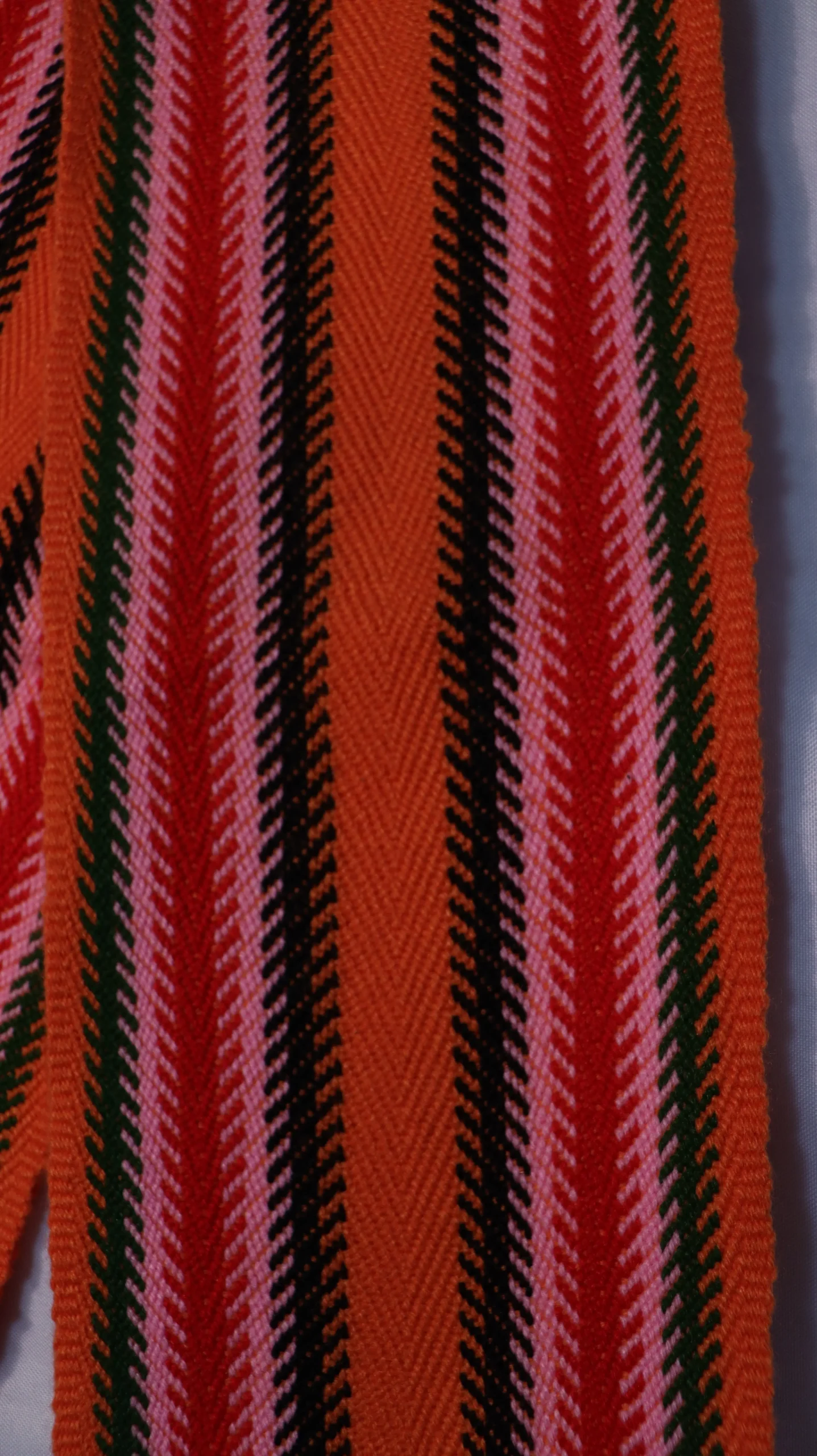 One-of-a-kind Sash Medium Alpaca Ceinture Fléchée Unique Moyenne Alpaga - U278 - Image 2